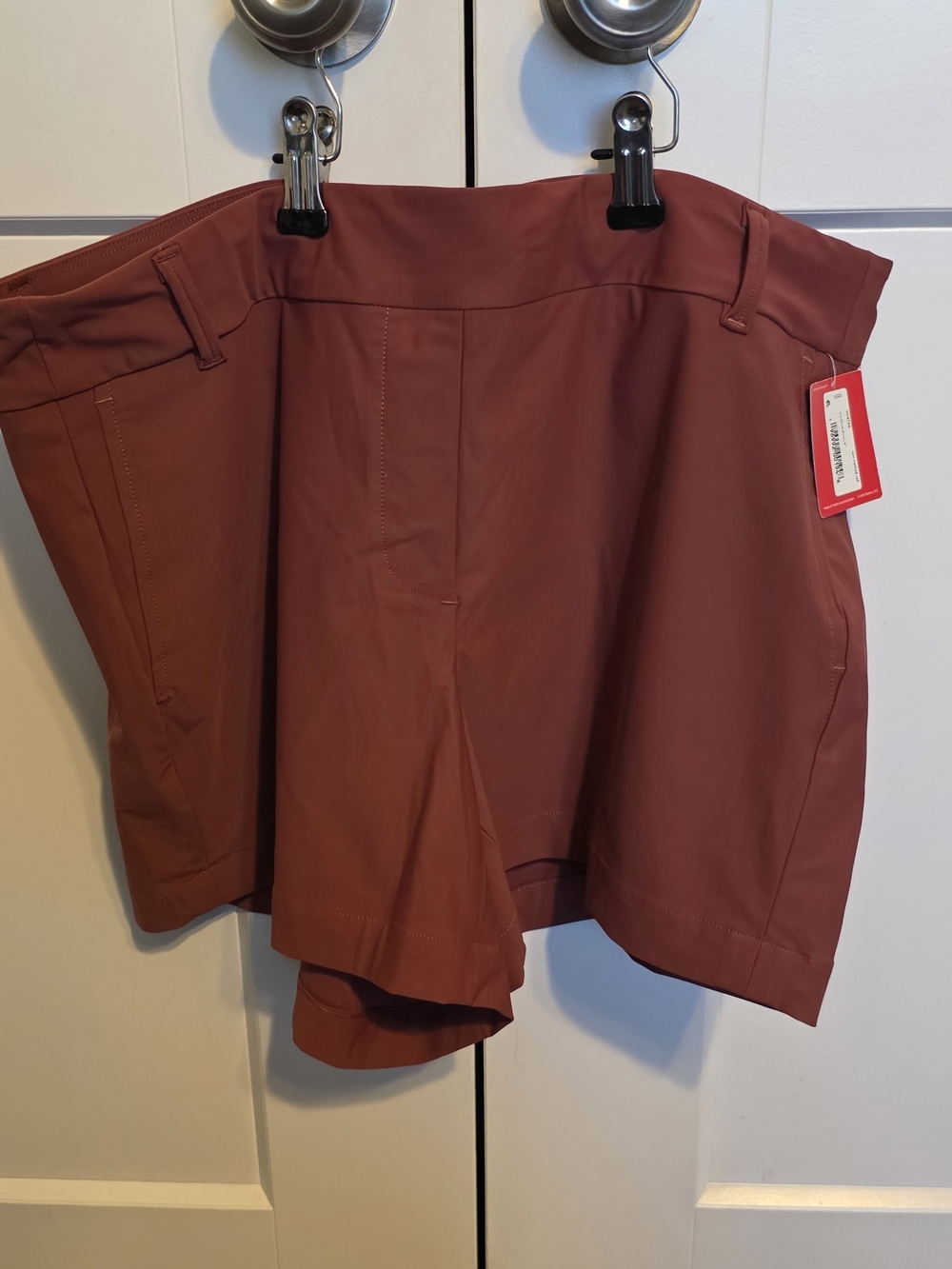 SPANX Women's Athletic Shorts in Rust